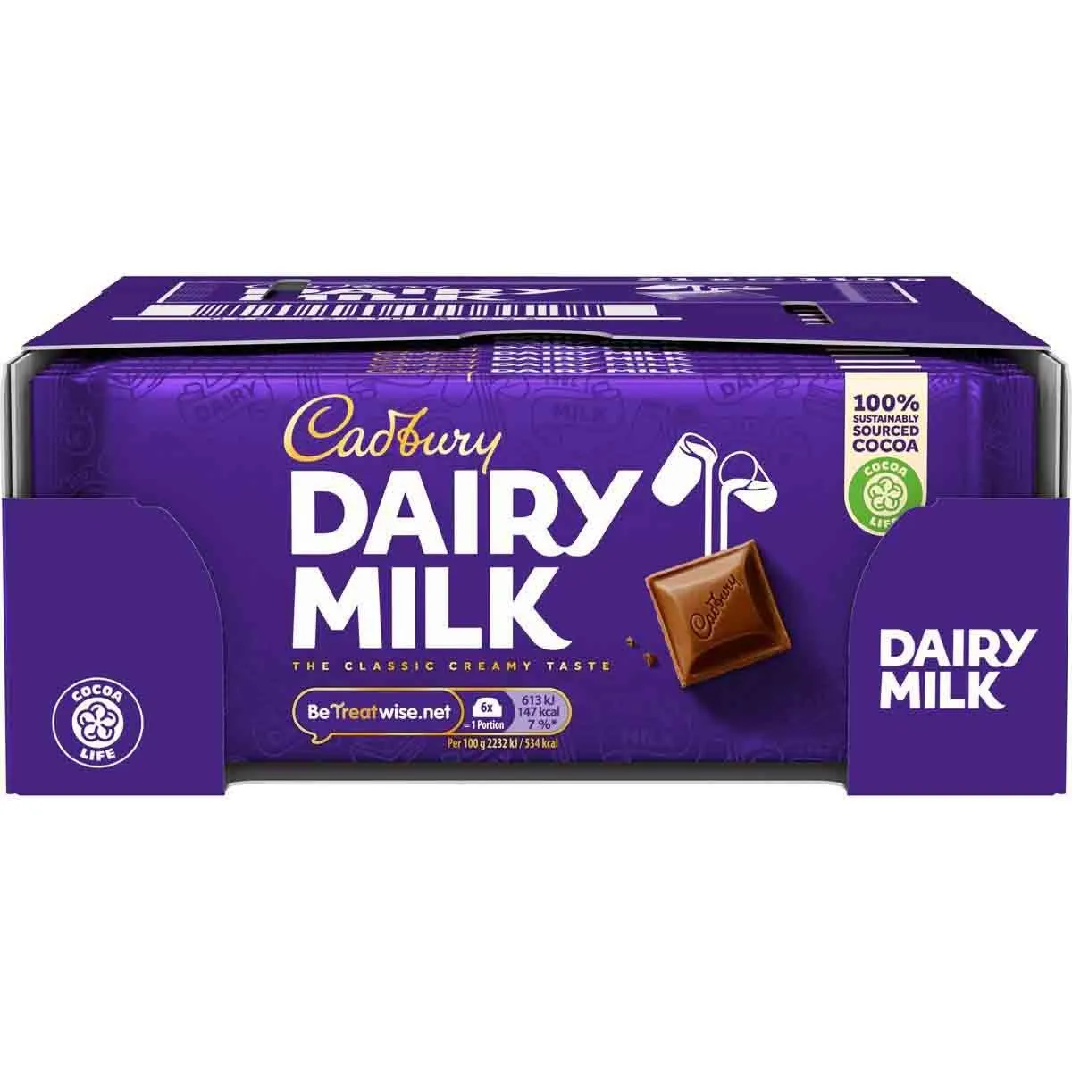 Alternative view of Cadbury Dairy Milk Chocolate Bar 110g (Box of 21)