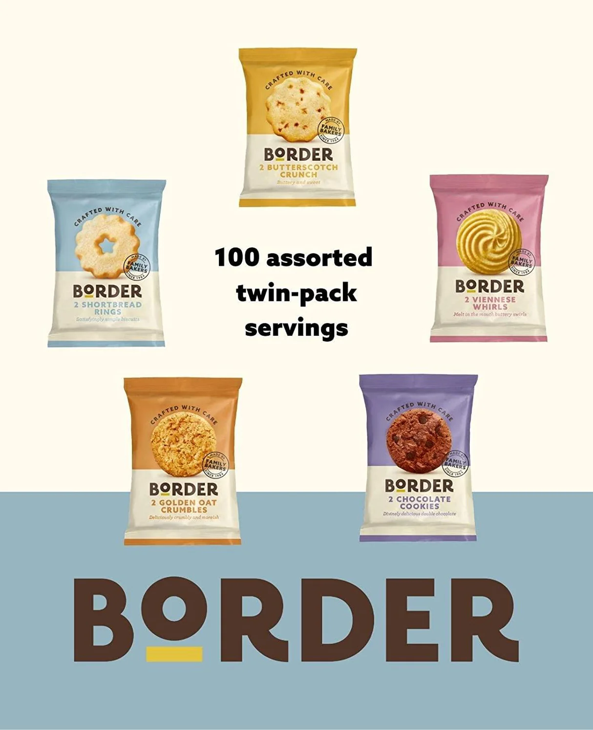 Alternative view of Border Luxury Mini Pack 100 Biscuits 5 Variety (1 Box)